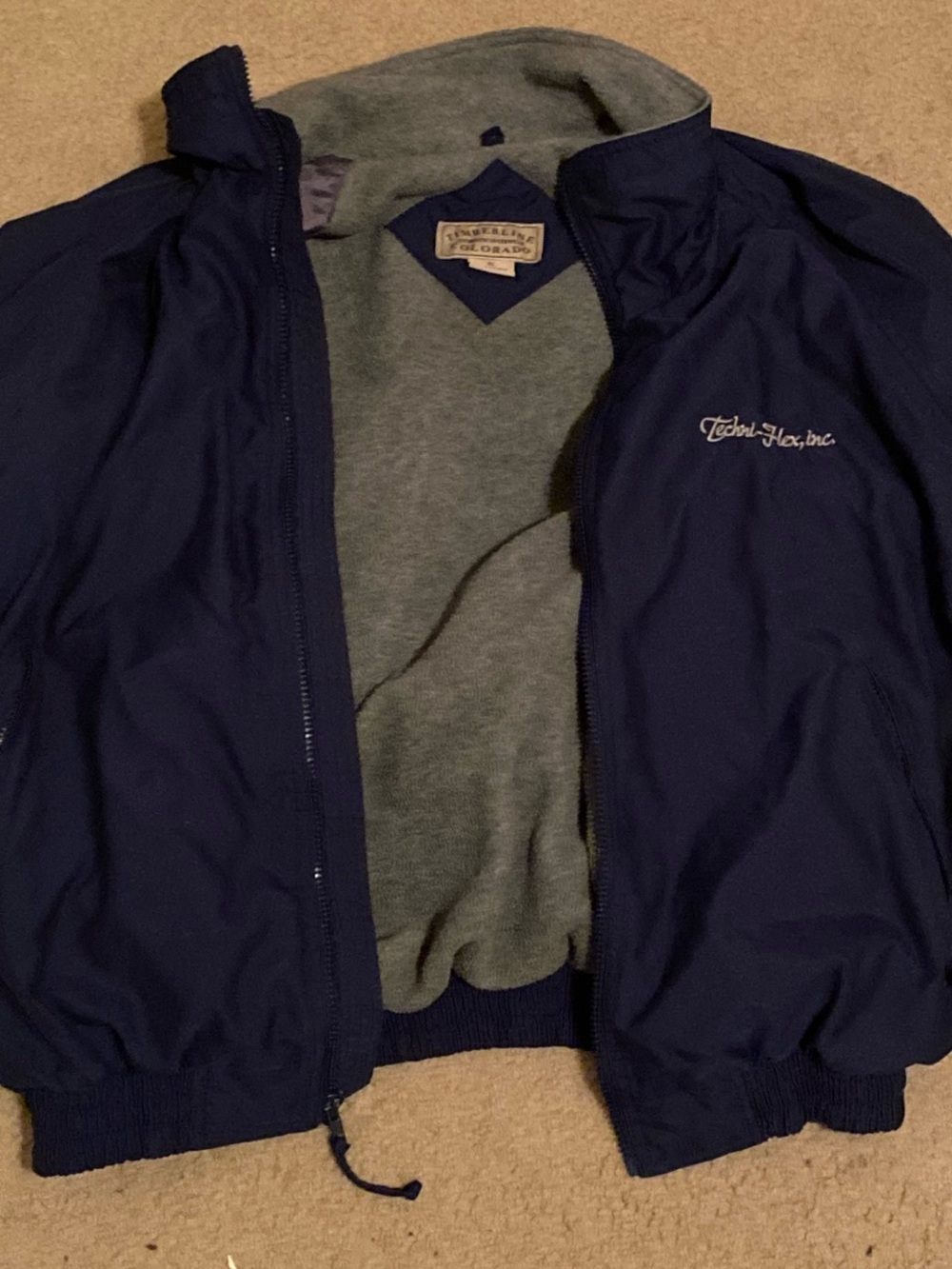 Tech-Flex Inc. Men’s Navy Bomber Jacket